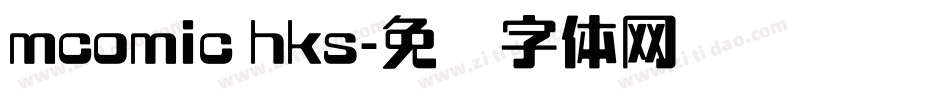 mcomic hks字体转换